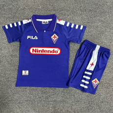 1998-1999 Fiorentina Home Kids Retro Soccer Jersey