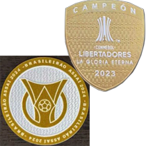 Campeon 2023 +Brasileirao A2024(巴甲+解放者胸前冠)