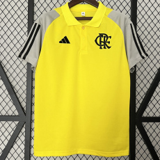 24-25 Flamengo Yellow Gray Polo Short Sleeve(有领)