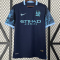 2015-2016 Man City Away Royal Blue Retro Soccer Jersey