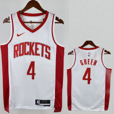 22-23 ROCKETS GREEN #4 White City Edition Home Top Quality Hot Pressing NBA Jersey