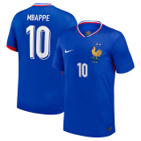 24-25 France Home Long Sleeve Player Version Soccer Jersey (长袖球员)