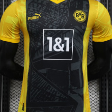 23-24 Dortmund Black Yellow Special Edition Player Version Soccer Jersey