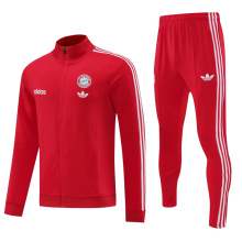 24-25 Bayern Red Jacket Tracksuit