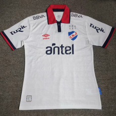 24-25 Club Nacional White Fans Soccer Jersey