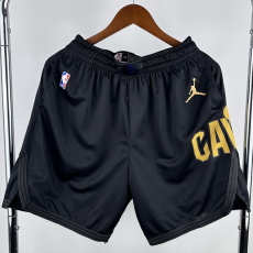 23-24 Cleveland Cavaliers Black Edition Top Quality NBA Pants (Trapeze Edition) 飞人版