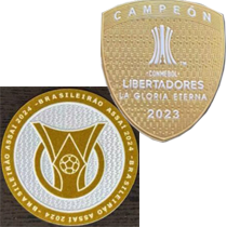 Campeon 2023 +Brasileirao A2024(巴甲+解放者胸前冠)