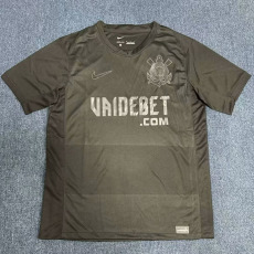 24-25 Corinthians Away Fans Soccer Jersey (前带广告)