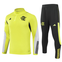 24-25 Flamengo Yellow Half Pull Tracksuit (半拉链)