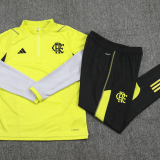 24-25 Flamengo Yellow Half Pull Tracksuit (半拉链)