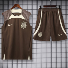 24-25 Corinthians Brown Tank top and shorts suit