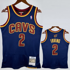 2011-2012 Cleveland Cavaliers IRVING #2 Royal blue Retro Top Quality Hot Pressing NBA Jersey