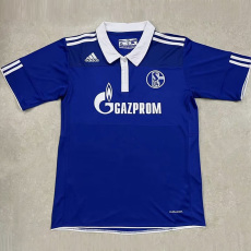 2010-2011 Schalke 04 Home Retro Soccer Jersey