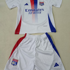 24-25 Lyon Home Kids Soccer Jersey