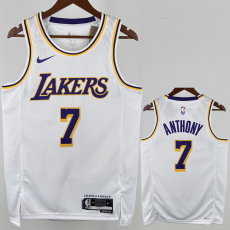 22-23 Lakers ANTHONY #7 White Top Quality Hot Pressing NBA Jersey(圆领)