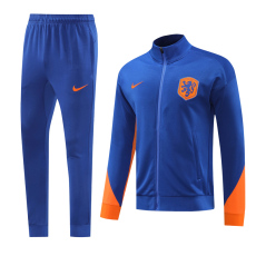 24-25 Netherlands Fancy blue Jacket Tracksuit #01