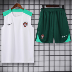 24-25 Portugal White Tank top and shorts suit