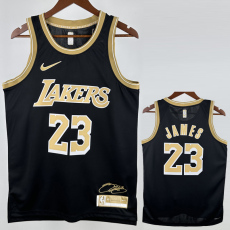 22-23 LAKERS JAMES #23 Black Glory Edition Top Quality Hot Pressing NBA Jersey (荣耀版)