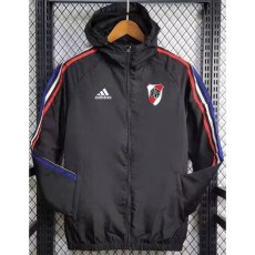 24-25 River Plate Black Windbreaker