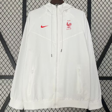 24-25 France White Windbreaker