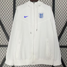 24-25 England White Windbreaker