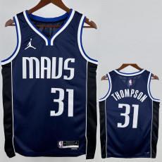 22-23 Dallas Mavericks THOMPSON #31 Royal Blue Top Quality Hot Pressing NBA Jersey (Trapeze Edition)飞人版