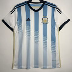 2014 Argentina Home Retro Soccer Jersey