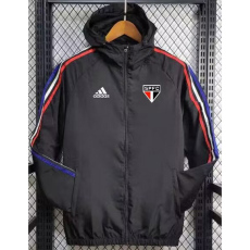 24-25 Sao Paulo Black Windbreaker