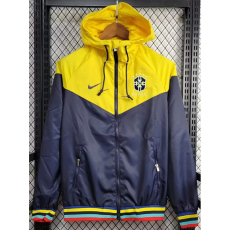 24-25 Brazil Royal blue &Yellow Windbreaker