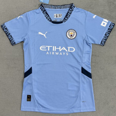 24-25 Man City Home Women Soccer Jersey (女)