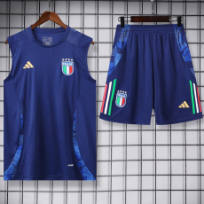 24-25 Italy Royal blue Tank top and shorts suit