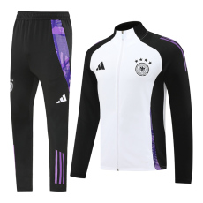 24-25 Germany Black White Jacket Tracksuit #02