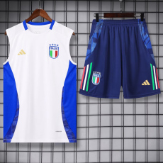 24-25 Italy White Tank top and shorts suit