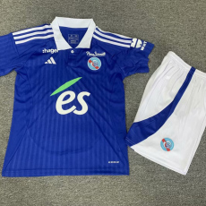 24-25 Strasbourg Home Kids Soccer Jersey