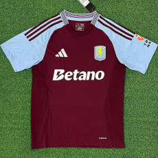 24-25 Aston Villa Home Fans Soccer Jersey