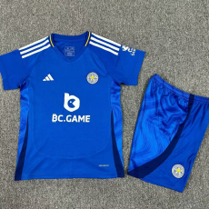 24-25 Leicester City Home Kids Soccer Jersey