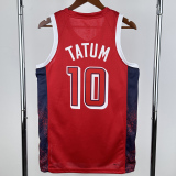 2024 Olympic Game USA TATUM # 10 Red Basketball Jersey