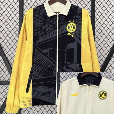 2024 Dortmund Black & Khaki Double Sided Windbreaker (双面风衣)