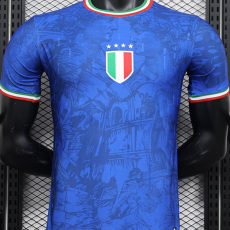 24-25 Italy Blue Special Edition Player Version Soccer Jersey