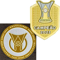 CAMPEAO 2023 +Brasileirao A2024(巴甲+联赛胸前冠)