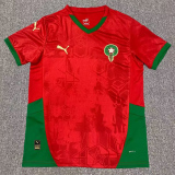 24-25 Morocco Red Fans Soccer Jersey