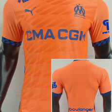 24-25 Marseille Third Player Version Soccer Jersey (Print all Sponsor)