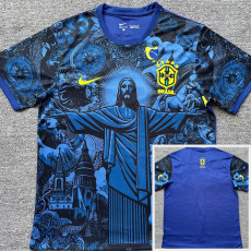 24-25 Brazil Blue Special Edition Fans Soccer Jersey *耶稣蓝色