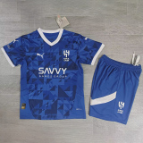 24-25 Al-Hilal Home Kids Soccer Jersey