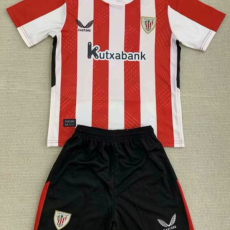 24-25 Bilbao Home Kids Soccer Jersey