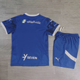 24-25 Al-Hilal Home Kids Soccer Jersey