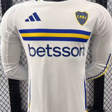 24-25 Boca Juniors Away Long Sleeve Player Version Soccer Jersey (长袖球员)