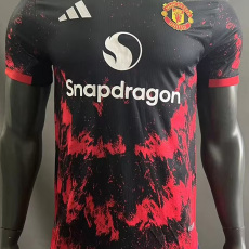 24-25 Man Utd Black Red Special Edition Player Version Soccer Jersey