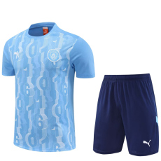 24-25 Man City Blue Training Short Suit