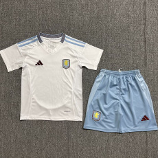 24-25 Aston Villa Away Kids Soccer Jersey